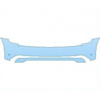 PAINT PROTECTION KIT - 2024 MINI CONVERTIBLE COOPER REAR BUMPER WITH SENSORS - PRECUT PPF CLEAR BRA WRAP