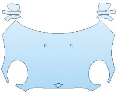 PAINT PROTECTION KIT - 2024 MINI CONVERTIBLE COOPER FULL HOOD (NO WRAPPED EDGES) - PRECUT PPF CLEAR BRA WRAP