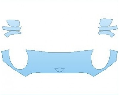 PAINT PROTECTION KIT - 2024 MINI CONVERTIBLE COOPER HOOD 18 INCH (WRAPPED EDGES) - PRECUT PPF CLEAR BRA WRAP