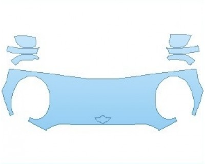 PAINT PROTECTION KIT - 2024 MINI CONVERTIBLE COOPER HOOD (NO WRAPPED EDGES) - PRECUT PPF CLEAR BRA WRAP