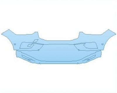 PAINT PROTECTION KIT - 2021 VOLVO XC60 MOMENTUM T6 BUMPER WITH SENSORS - PRECUT PPF CLEAR BRA WRAP