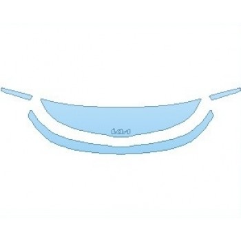 PAINT PROTECTION KIT - 2025 KIA SOUL GT-LINE HOOD 18 INCH (NO WRAPPED EDGES) - PRECUT PPF CLEAR BRA WRAP