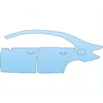 PAINT PROTECTION KIT - 2023 MERCEDES A CLASS AMG LINE SEDAN REAR QUARTER PANEL & DOORS LEFT SIDE - PRECUT PPF CLEAR BRA WRAP