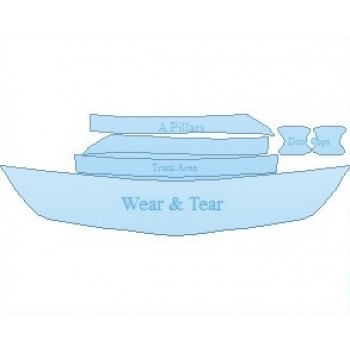 PAINT PROTECTION KIT - 2021 MERCEDES S CLASS 560 COUPE COMMON WEAR AREA KIT COUPE - PRECUT PPF CLEAR BRA WRAP