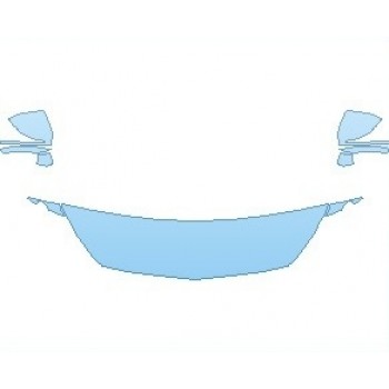 Precut PPF Kit – Clear Bra Paint Protection Film PAINT PROTECTION KIT - 2021 MERCEDES S CLASS 560 COUPE HOOD 18 INCH (WRAPPED EDGES) - PRECUT PPF CLEAR BRA WRAP