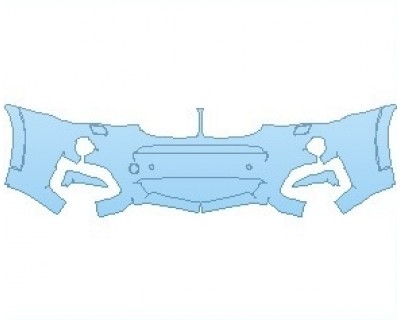 PAINT PROTECTION KIT - 2018 BMW X4 M40I BUMPER KIT WITH SENSORS & WASHERS - PRECUT PPF CLEAR BRA WRAP