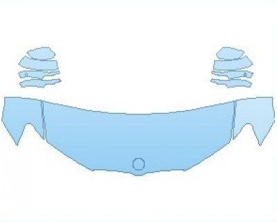 PAINT PROTECTION KIT - 2018 BMW X4 M40I HOOD KIT (WRAPPED EDGES) - PRECUT PPF CLEAR BRA WRAP