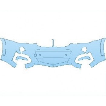 PAINT PROTECTION KIT - 2018 BMW X4 M40I BUMPER KIT WITH SENSORS - PRECUT PPF CLEAR BRA WRAP