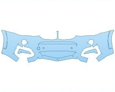 PAINT PROTECTION KIT - 2018 BMW X4 M40I BUMPER KIT WITH SENSORS - PRECUT PPF CLEAR BRA WRAP