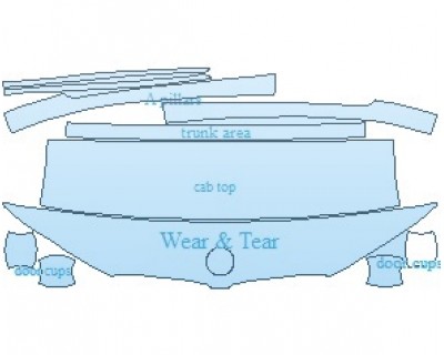 PAINT PROTECTION KIT - 2018 BMW X4 M40I COMMON WEAR AREA KIT - PRECUT PPF CLEAR BRA WRAP