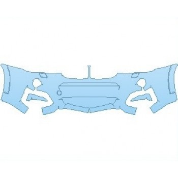 Precut PPF Kit – Clear Bra Paint Protection Film PAINT PROTECTION KIT - 2018 BMW X4 M40I BUMPER KIT WITH WASHERS - PRECUT PPF CLEAR BRA WRAP