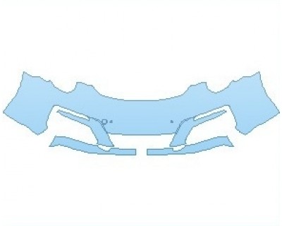 PAINT PROTECTION KIT - 2019 PORSCHE 911 CARRERA 4 COUPE BUMPER WITH SENSORS - PRECUT PPF CLEAR BRA WRAP