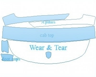 PAINT PROTECTION KIT - 2019 PORSCHE 911 CARRERA 4 COUPE COMMON WEAR AREA KIT - PRECUT PPF CLEAR BRA WRAP