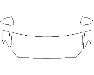 2023 VOLVO V60 CROSS COUNTRY HOOD (WRAPPED EDGES)