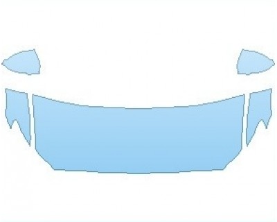 PAINT PROTECTION KIT - 2021 VOLVO V60 CROSS COUNTRY HOOD (NO WRAPPED EDGES) - PRECUT PPF CLEAR BRA WRAP