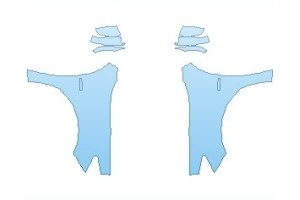 2019 ACURA RLX HYBRID FULL FENDERS WRAPPED EDGES