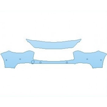 PAINT PROTECTION KIT - 2019 INFINITI QX30 AWD LUXURY BUMPER KIT WITH SENSORS - PRECUT PPF CLEAR BRA WRAP