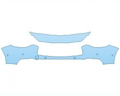 PAINT PROTECTION KIT - 2019 INFINITI QX30 AWD LUXURY BUMPER KIT WITH SENSORS - PRECUT PPF CLEAR BRA WRAP