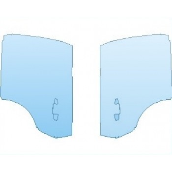 PAINT PROTECTION KIT - 2019 INFINITI QX30 AWD LUXURY DOORS REAR - PRECUT PPF CLEAR BRA WRAP