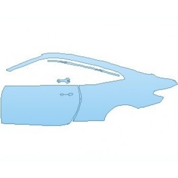 PAINT PROTECTION KIT - 2025 BMW M4 BASE COUPE REAR QUARTER PANEL & DOOR LEFT SIDE - PRECUT PPF CLEAR BRA WRAP