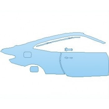 PAINT PROTECTION KIT - 2025 BMW M4 BASE COUPE REAR QUARTER PANEL & DOOR RIGHT SIDE - PRECUT PPF CLEAR BRA WRAP