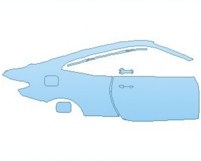 PAINT PROTECTION KIT - 2024 BMW M4 COMPETITION COUPE REAR QUARTER PANEL & DOOR RIGHT SIDE - PRECUT PPF CLEAR BRA WRAP