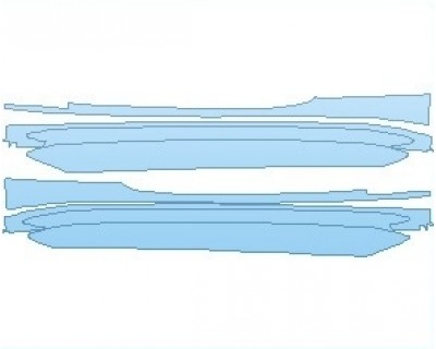 PAINT PROTECTION KIT - 2024 BMW M4 COMPETITION COUPE ROCKER PANELS - PRECUT PPF CLEAR BRA WRAP