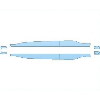 PAINT PROTECTION KIT - 2023 HYUNDAI KONA ELECTRIC LIMITED ROCKER PANELS LOWER DOORS - PRECUT PPF CLEAR BRA WRAP