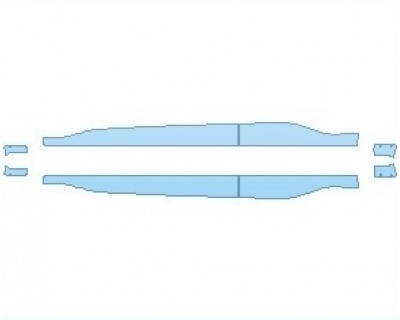 PAINT PROTECTION KIT - 2023 HYUNDAI KONA ELECTRIC SEL ROCKER PANELS LOWER DOORS - PRECUT PPF CLEAR BRA WRAP