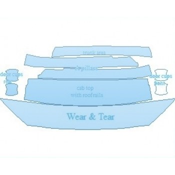 Precut PPF Kit – Clear Bra Paint Protection Film PAINT PROTECTION KIT - 2023 HYUNDAI KONA ELECTRIC SEL COMMON WEAR AREA KIT WITH ROOF RAILS - PRECUT PPF CLEAR BRA WRAP