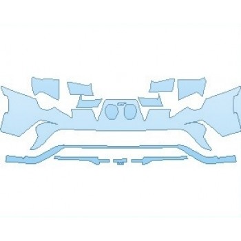 PAINT PROTECTION KIT - 2020 FORD GT REAR BUMPER KIT - PRECUT PPF CLEAR BRA WRAP
