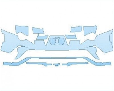 2024 FORD GT  REAR BUMPER - PRECUT PPF CLEAR BRA WRAP