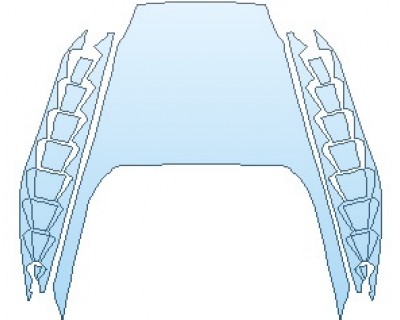 2024 FORD GT  REAR DECK LID - PRECUT PPF CLEAR BRA WRAP