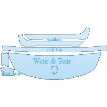 PAINT PROTECTION KIT - 2019 PORSCHE 911 SPORT DESIGN CABRIOLET COMMON WEAR AREA KIT - PRECUT PPF CLEAR BRA WRAP