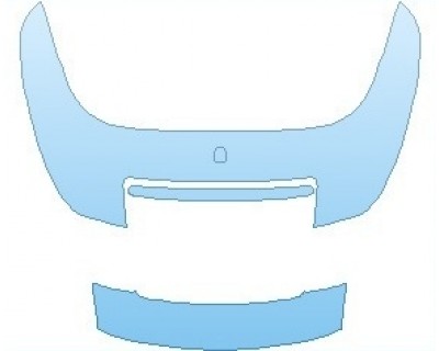 PAINT PROTECTION KIT - 2019 PORSCHE 911 GTS CABRIOLET REAR DECK LID AND SPOILER WITHOUT SPORT DESIGN PKG. - PRECUT PPF CLEAR BRA WRAP