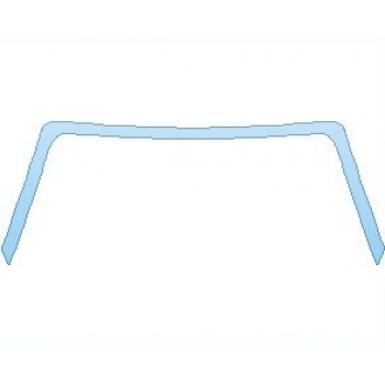 PAINT PROTECTION KIT - 2019 PORSCHE 911 SPORT DESIGN CABRIOLET A PILLARS ONE PIECE - PRECUT PPF CLEAR BRA WRAP