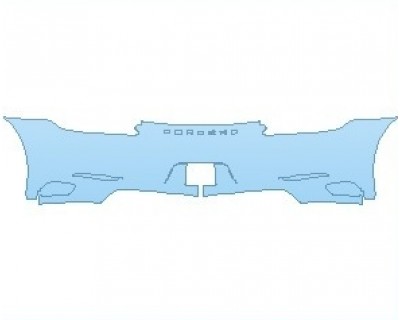 PAINT PROTECTION KIT - 2019 PORSCHE 911 GTS CABRIOLET REAR BUMPER HAND CUT TRIM EMBLEM - PRECUT PPF CLEAR BRA WRAP