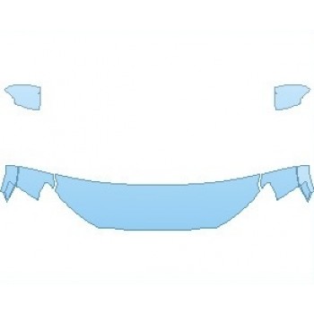 Precut PPF Kit – Clear Bra Paint Protection Film PAINT PROTECTION KIT - 2022 FORD RANGER XLT HOOD 18 INCH (WRAPPED EDGES) - PRECUT PPF CLEAR BRA WRAP