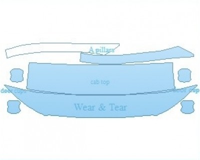 PAINT PROTECTION KIT - 2023 FORD RANGER XLT COMMON WEAR AREA KIT - PRECUT PPF CLEAR BRA WRAP