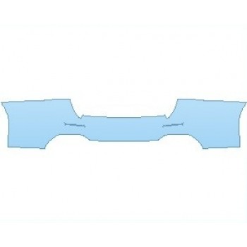 PAINT PROTECTION KIT - 2022 MASERATI GHIBLI BASE GRANSPORT REAR BUMPER - PRECUT PPF CLEAR BRA WRAP