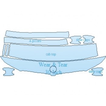 PAINT PROTECTION KIT - 2019 BMW 6 SERIES M SPORT GRAN TURISMO COMMON WEAR AREA KIT - PRECUT PPF CLEAR BRA WRAP