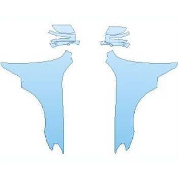 PAINT PROTECTION KIT - 2019 BMW 6 SERIES M SPORT GRAN TURISMO FULL FENDERS NO WRAPPED EDGES - PRECUT PPF CLEAR BRA WRAP