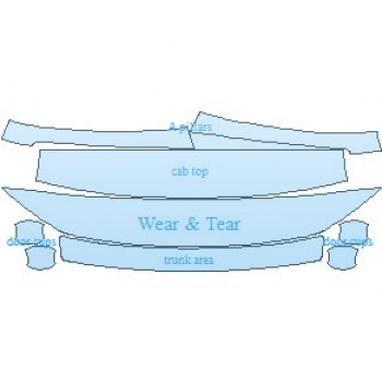 PAINT PROTECTION KIT - 2022 VOLKSWAGEN TIGUAN S COMMON WEAR AREA KIT - PRECUT PPF CLEAR BRA WRAP