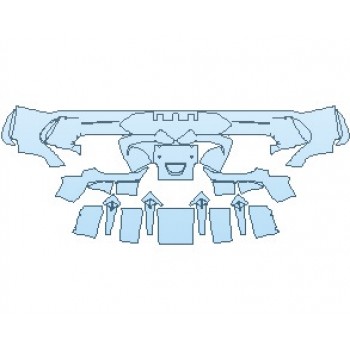 PAINT PROTECTION KIT - 2021 MERCEDES AMG GT BLACK SERIES COUPE REAR BUMPER LOWER GLOSS FINISH - PRECUT PPF CLEAR BRA WRAP