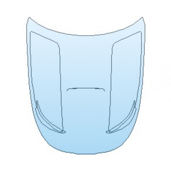 PAINT PROTECTION KIT - 2021 MERCEDES AMG GT BLACK SERIES COUPE FULL HOOD (WRAPPED EDGES) - PRECUT PPF CLEAR BRA WRAP