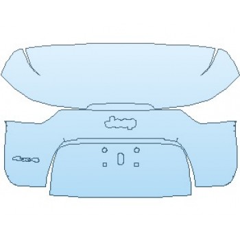 PAINT PROTECTION KIT - 2022 JEEP CHEROKEE LATITUDE LUX REAR HATCH WITH 4X4 EMBLEM - PRECUT PPF CLEAR BRA WRAP