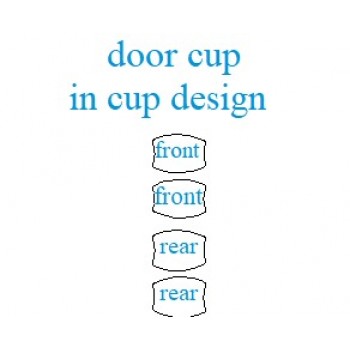 2023 JEEP CHEROKEE LATITUDE PLUS DOOR CUPS IN CUP DESIGN