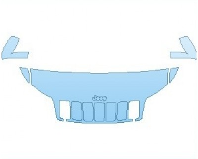 PAINT PROTECTION KIT - 2025 JEEP CHEROKEE LATITUDE LUX HOOD (WRAPPED EDGES) - PRECUT PPF CLEAR BRA WRAP