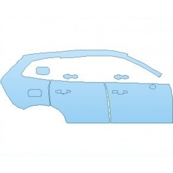 PAINT PROTECTION KIT - 2025 VOLVO XC60 INSCRIPTION REAR QUARTER PANEL & DOORS RIGHT SIDE - PRECUT PPF CLEAR BRA WRAP