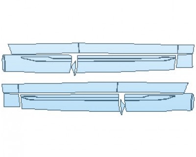 PAINT PROTECTION KIT - 2025 VOLVO XC60 INSCRIPTION ROCKER PANELS - PRECUT PPF CLEAR BRA WRAP